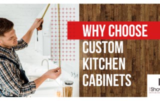 A man taking measurement for custom kitchen cabinets